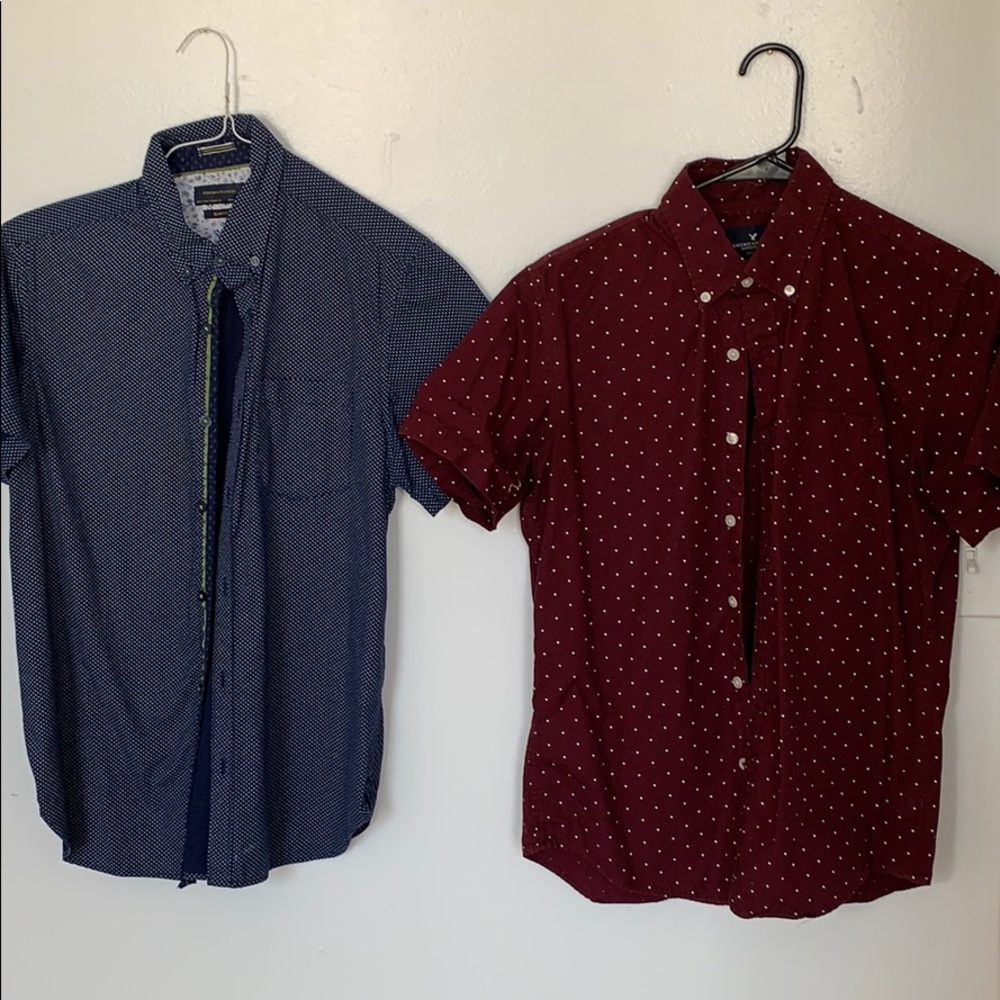 2 short sleeve button downs